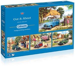 Gibsons Out About Puzzel 4 X 500 Stukjes gibsons kopen in de aanbieding