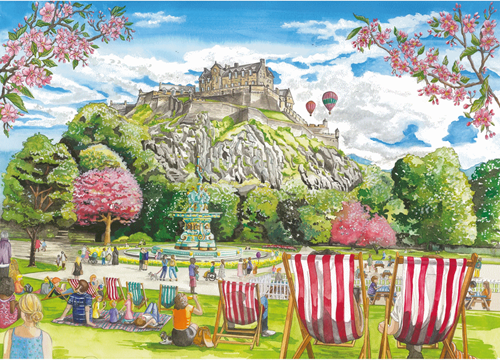 Elizabeth Blustin - Edinburgh Puzzel (2 x 500 stukjes)-2