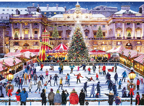 Skating at Somerset House Puzzel (1000 stukjes)-2