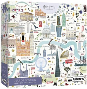 Afbeelding van het spelletje Map of London Puzzel (1000 stukjes)