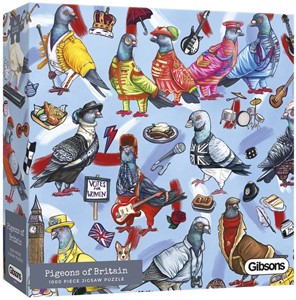 Afbeelding van het spelletje Pigeons of Britain Puzzel (1000 stukjes)