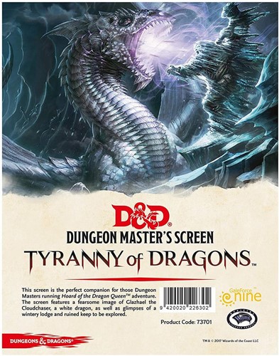D&D Horde of the Dragon Queen DM Screen