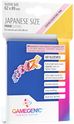 Japanese Sized Sleeves 62x89mm Blauw (60 stuks)