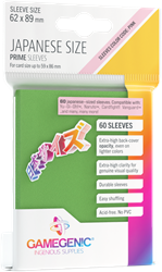 Japanese Sized Sleeves 62x89mm Groen (60 stuks)