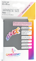 Japanese Sized Sleeves 62x89mm Donker Grijs (60 stuks)