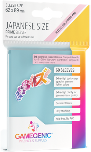Japanese Sized Sleeves 62x89mm Transparant (60 stuks)