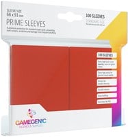 Prime Sleeves 66x91mm Rood (100 stuks)