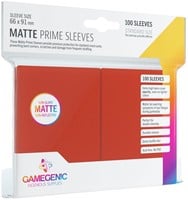 Prime Matte Sleeves 66x91mm Rood (100 stuks)
