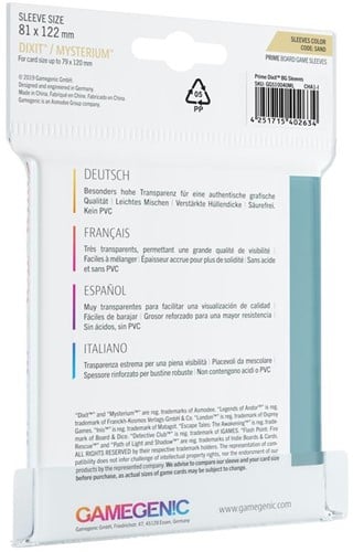 Sleeves Prime Dixit 81x122mm (90 stuks)-2