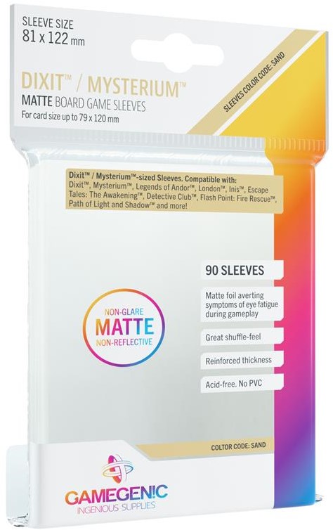 MATTE Dixit Sleeves: 81 x 122 mm (90) main image 1