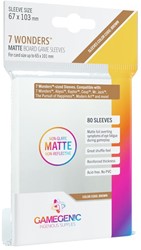 Sleeves Matte 7 Wonders 67x103mm (80 stuks)