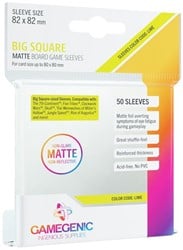 Sleeves Matte Big Square-Sized 82x82mm (50 stuks)