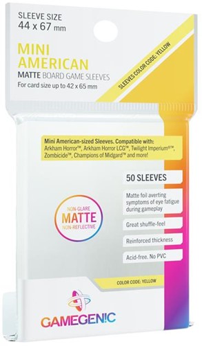 Sleeves Matte Mini American-Sized Boardgame 44x67mm