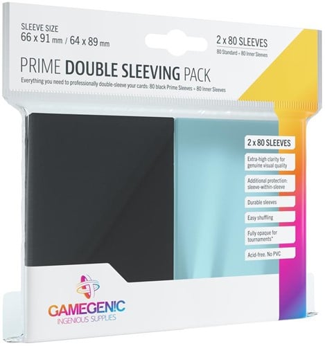 Sleeves Prime Double Sleeving Pack (80 stuks)