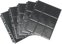 Sideloading 18-Pocket Pages Pack Zwart (10 stuks)