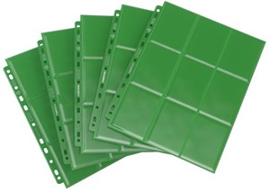 Afbeelding van het spelletje Sideloading 18-Pocket Pages Pack Groen (10 stuks)