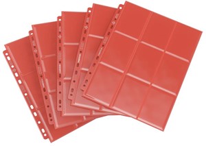 Afbeelding van het spelletje Sideloading 18-Pocket Pages Pack Rood (10 stuks)