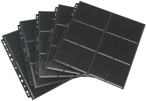 Sideloading 24-Pocket Pages Pack Zwart (10 stuks)