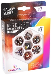 Afbeelding van het spelletje RPG Dice Set - Galaxy Series Mars (7 stuks)