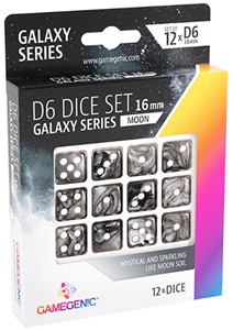 Afbeelding van het spelletje D6 Dice Set - Galaxy Series Moon (12 stuks)
