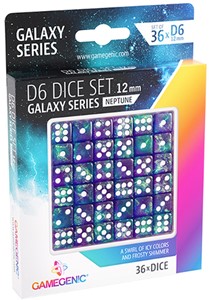 Afbeelding van het spelletje D6 Dice Set - Galaxy Series Neptune (36 stuks)