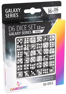Afbeelding van het spelletje D6 Dice Set - Galaxy Series Moon (36 stuks)