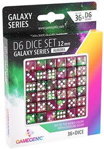 Afbeelding van het spelletje D6 Dice Set - Galaxy Series Aurora (36 stuks)