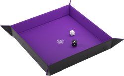 Dice Tray Magnetic Square - Zwart / Paars