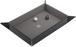 Dice Tray Magnetic Rectangular - Zwart / Grijs