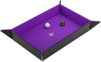 Dice Tray Magnetic Rectangular - Zwart / Paars