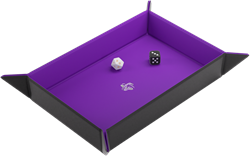 Dice Tray Magnetic Rectangular - Zwart / Paars