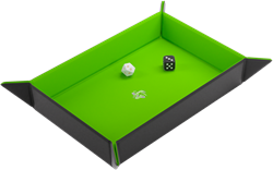 Dice Tray Magnetic Rectangular - Zwart / Groen