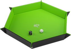 Dice Tray Magnetic Hexagonal - Zwart / Groen