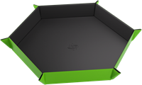 Dice Tray Magnetic Hexagonal - Zwart / Groen-2