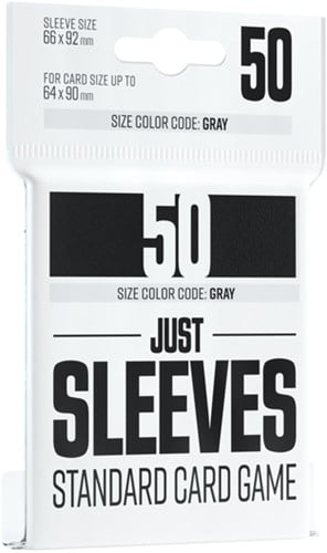 Just Sleeves - Standard Card Game Zwart (50 stuks)