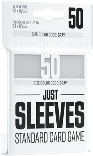 Just Sleeves - Standard Card Game Wit (50 stuks)
