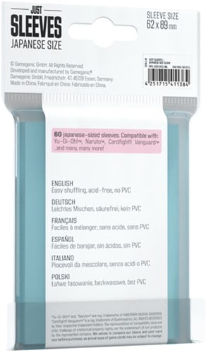 Just Sleeves - Japanese Size Clear-2