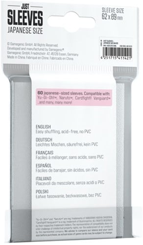 Just Sleeves - Japanese Size White-2