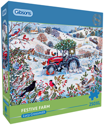 Lucy Grossmith - Festive Farm Puzzel (250XL stukjes)