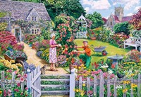 The Gardener's Round Puzzel (4 x 500 stukjes)-2