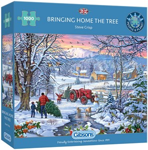Afbeelding van het spel Bringing Home the Tree Puzzel (1000 stukjes)