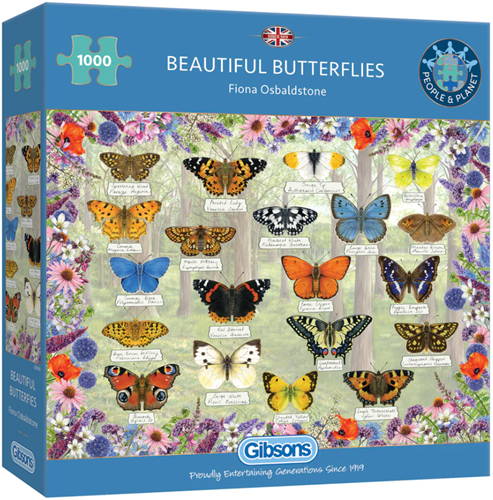 Beautiful Butterflies Puzzel (1000 stukjes)