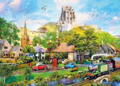Below Corfe Castle Puzzel (1000 stukjes)-2