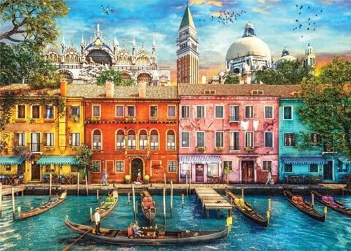 Colours of Venice Puzzel (1000 stukjes)-2