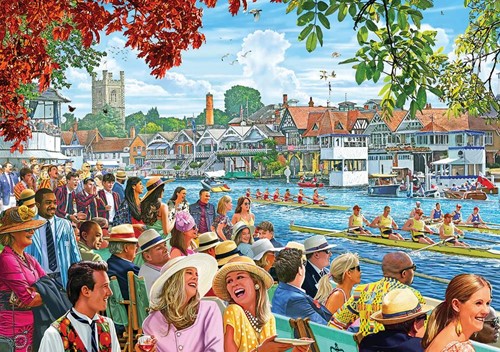 Rowing at the Regatta Puzzel (1000 stukjes)-2