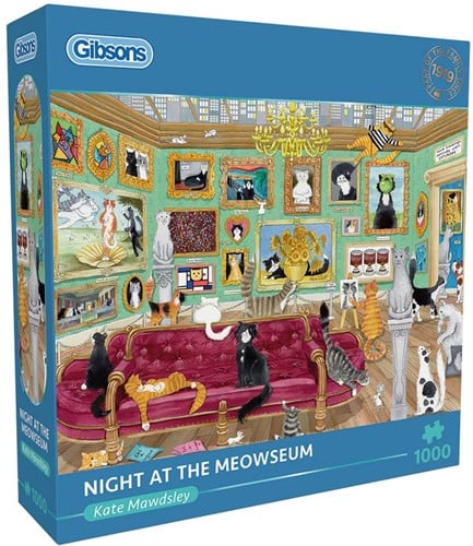 Night at the Meowseum Puzzel (1000 stukjes)