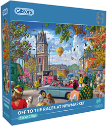 Steve Crisp - Off to the Races at Newmarket Puzzel (1000 stukjes)