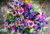 Flowers and Butterflies Puzzel (1000 stukjes)-2