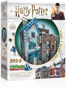 Afbeelding van het spelletje 3D Puzzel - Harry Potter Ollivander's Wand Shop & Scribbulus (295 stukjes)