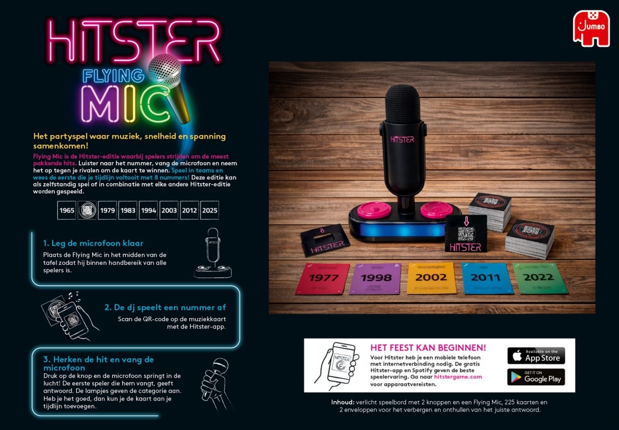 Flying Microphone Hitster - Flying Mic - kopen bij Spellenrijk.nl
